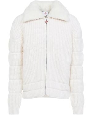 CASABLANCA Ribbed Padded Jacket - White