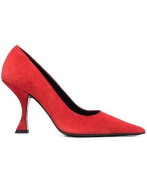 BY FAR Viva Pointed-Toe Pumps - Red