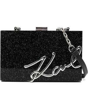 KARL LAGERFELD Ksoiree Clutch Bag - Black