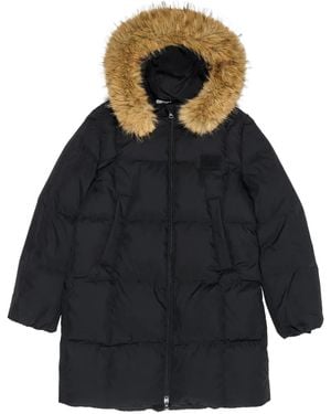 Bimba Y Lola Doudoune En Fourrure Artificielle À Capuche - Bleu