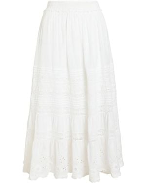 Polo Ralph Lauren Broderie-Anglaise Tiered Skirt - White