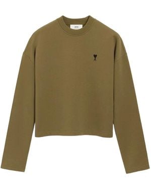 Ami Paris Katoenen Sweater - Groen