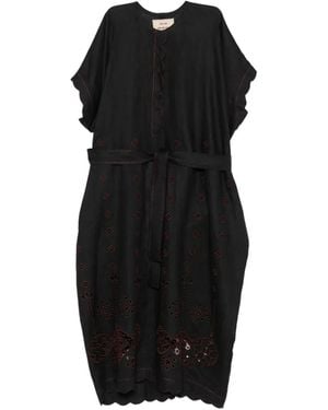 Vita Kin Sweet Jane Embroidered Midi Dress - Black