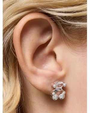 Tous Bear-Shaped Crystal Earrings - Brown