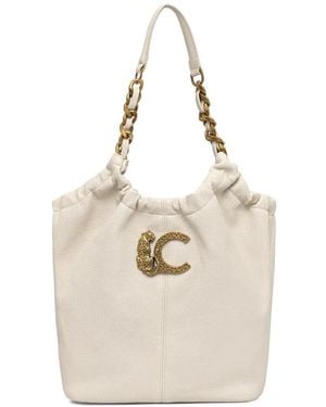 Lola Casademunt Shopper Met Schakelketting En Dierendetail - Wit