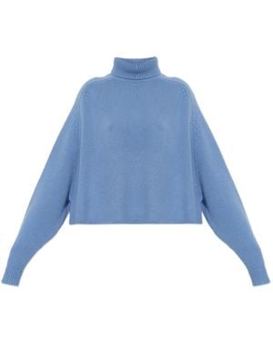 Lisa Yang Cathie Turtleneck Jumper - Blue