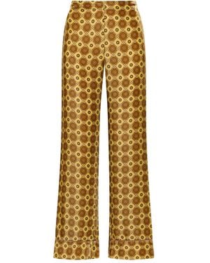 Maliparmi Patterned Trousers - Yellow