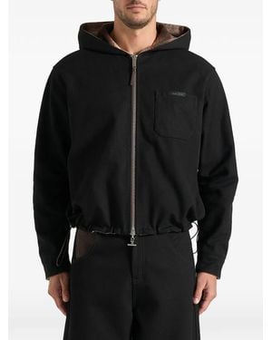 Manière De Voir Giacca Nera E Marrone Reversibile - Nero