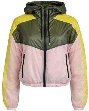 Patrizia Pepe Hooded Cropped Jacket - Multicolor