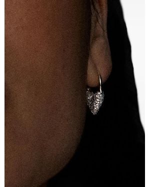 Otiumberg Heart Roscida Diamond Earrings - Brown