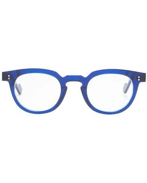 Anne & Valentin Dryden Brille Mit Rundem Gestell - Blau