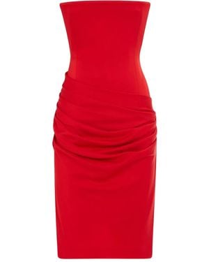Alex Perry Satin Dress - Red
