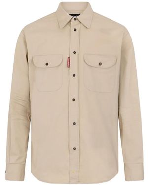 DSquared² Canadian Shirt - Natural