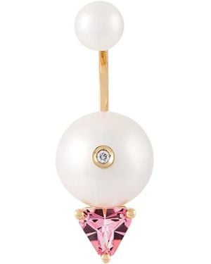 Delfina Delettrez 'Trillion' Diamond Earring - White