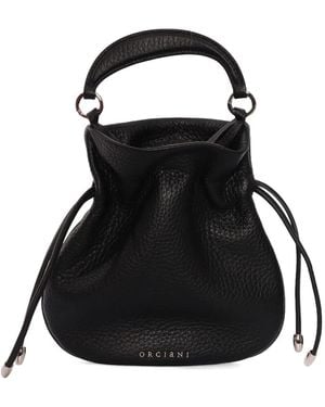 Orciani Drawstring-Fastening Tote Bag - Black
