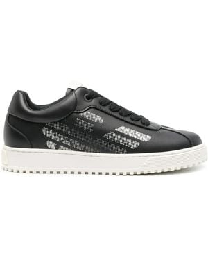 Emporio Armani プリント スニーカー - ブラック