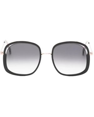 Andy Wolf Square-Frame Sunglasses - Metallic