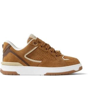Versace Biggie Basket Sneakers Aus Wildleder - Braun