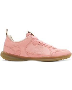 Burberry Leather Matrix Trainers - Pink