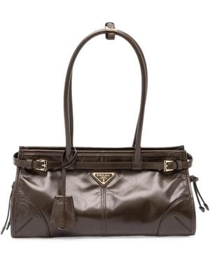 Prada Bonnie Medium Leather Bag - White