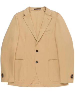 Slowear Button Notched Jacket - Natural