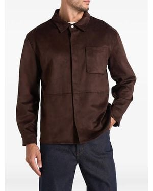 Manière De Voir Andy Panelled Shirt - Brown