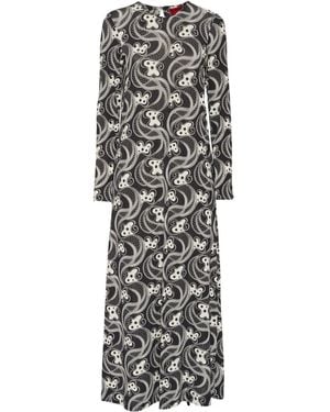 La DoubleJ Long-Sleeve Swing Dress - Grey