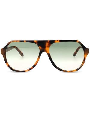 Palm Angels Kelso Pilot-Frame Sunglasses - Black