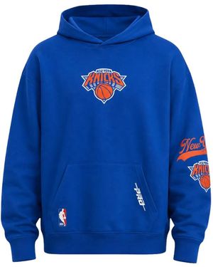 Pro Standard X Nba New York Knicks Drop-Shoulder Hoodie - Blue