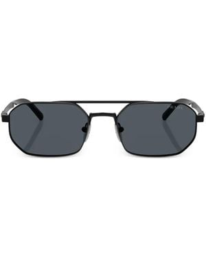 Prada Geometic-Frame Sunglasses - Grey