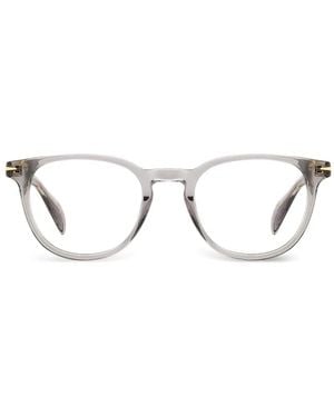 David Beckham Round-Frames Glasses - Gray