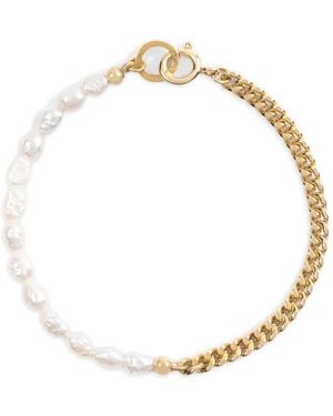 NORMA JEWELLERY Pheonix Kettenarmband Mit Perlen - Mettallic