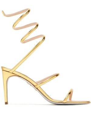 Rene Caovilla Sandales À Brides 100 Mm - Métallisé