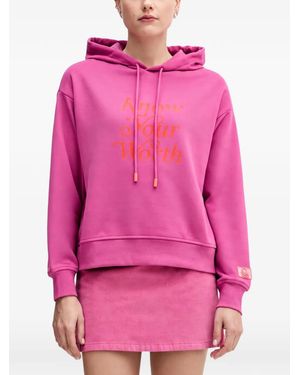 Benetton Printed Hoodie - Pink