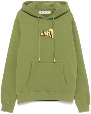 Off-White c/o Virgil Abloh Arrows-Print Hoodie - Green