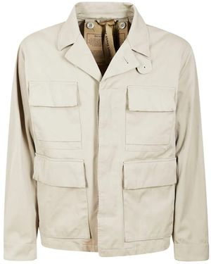 C.P. Company Multi-Pocket Zip-Fastening Jacket - Natural