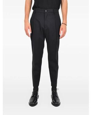 Low Brand Pleated Tailored Trousers - Black