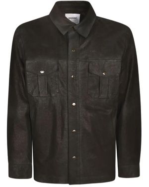 S.W.O.R.D Button-Fastening Flap-Pocket Shirt Jacket - Black