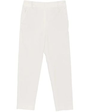 Eleventy Corduroy-Effect Pants - White