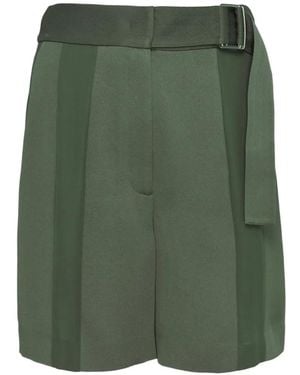 Club21 Collection Sloane Belted Shorts - Green