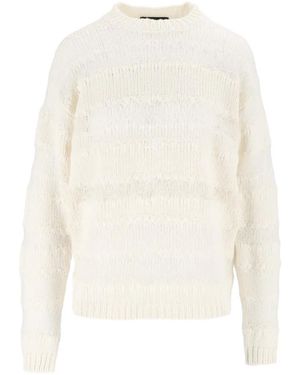 Fabiana Filippi Sequin-Embellished Striped Jumper - White
