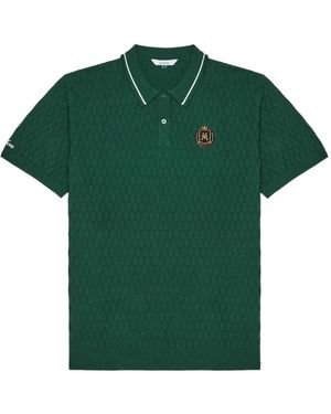 Malbon Golf Gestricktes Poloshirt - Grün