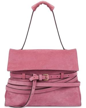Moschino Tie Me Shoulder Bag - Pink