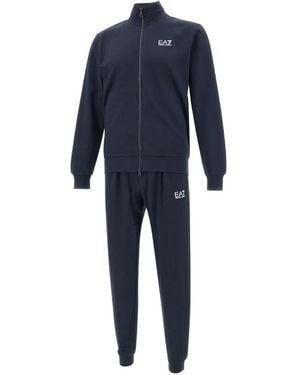 EA7 Zip-Up Logo Tracksuit - Blue