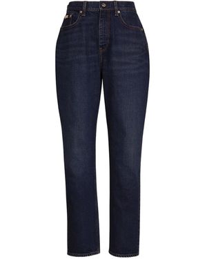 Calvin Klein Vaqueros Con Parche Del Logo - Azul