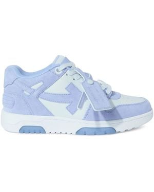 Off-White c/o Virgil Abloh Dusty/Ice Out Of Office Suede - Blau
