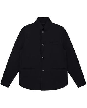 ARMANI EXCHANGE Button-Fastening Shirt Jacket - Blue