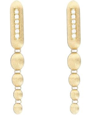 Nanis Elite Diamond Drop Earrings - White