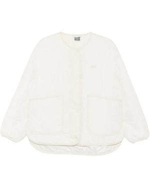 New Balance Steppjacke Mit Logo-Stickerei - Weiß