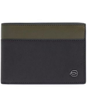 Piquadro Flip-Up Id Window Leather Wallet - Gray